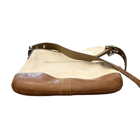 Coach cream and brown cognac crossbody Shoulder bag - Picture 4 of 9